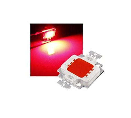 CHIP LED 10W faro LUCE ROSSA ALTA LUMINOSITà 800-900LM ricambio faretto smd spotlight rosso