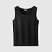 yntilla Women Sleeveless Thermal Tank Top for Cold Weather Fleece Lined Underwear Top Warm Camisole Base Layer Vest (US, Alpha, Large, Regular, Regular, Black)