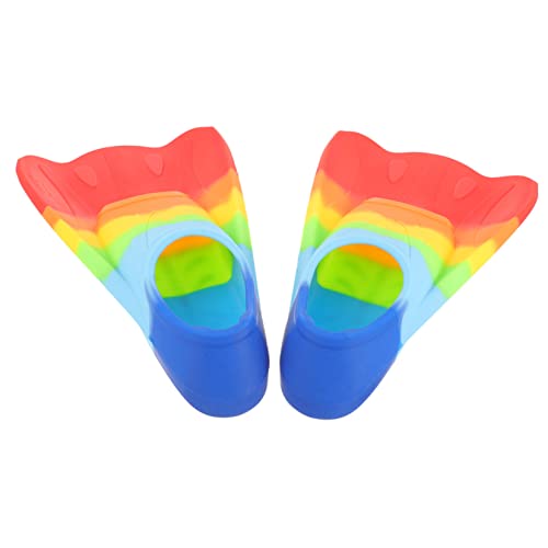 Abaodam 1 Pair Snorkeling Flipper Diving Fins for Swimming Training Comfortable Boys and Girls Soft