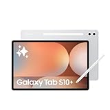 Samsung Galaxy Tab S10+ AI Tablet, Android Tablet, 12GB RAM, 512GB Storage, AMOLED Display, Anti-Reflection, S Pen Included, Platinum Silver, 3 Year Samsung Extended Warranty (UK Version)