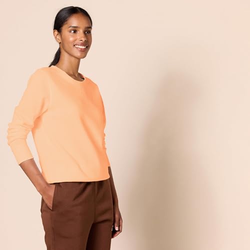 Image of Amazon Essentials Women's Fleece Crewneck Long Sleeve Pullover Sweatshirt (Available in Plus Size)