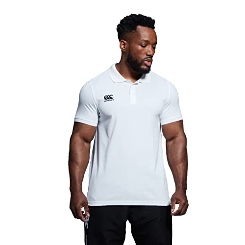 Canterbury Homme Polo en Coton Waimac | Chemise de Rugby | Décontracté Chemise Polo