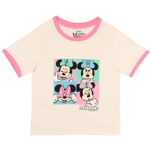 Image of Disney Princess Minnie Mouse Lilo and Stitch Girls Short Sets Shirt and Shorts Set Girl Outfits for Toddler and Kids Clothes