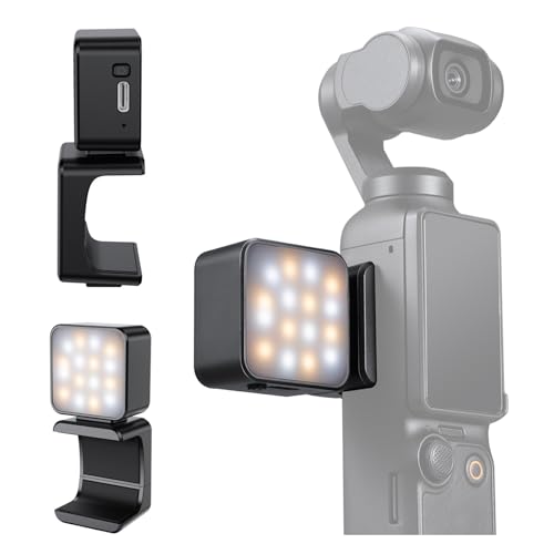 Amazon | K&F CONCEPT Osmo Pocket 4P/4/3用 撮影用ライト 補光灯