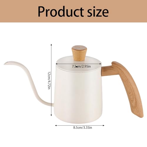 Hervidor de café largo para evitar quemaduras y salpicaduras 6