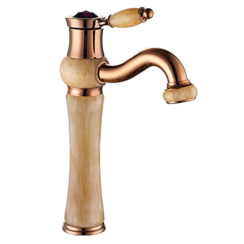 Robinet de Lavabo Mitigeur Vintage Bronze Mélangeur Bain Chaud Froid