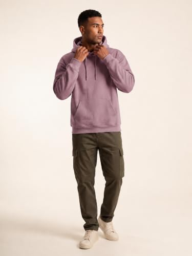 Image of JMIERR Mens Fleece Lined Oversized Hoodie Pullover Sweatshirts