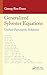 Generalized Sylvester Equations: Unified Parametric Solutions