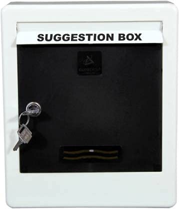 Aura Plast All in 1 Multipurpose Letter Box/Suggestion Box/Complaint Box/Donation Box with Lock Table Top or Wall Mounted- Black Color-image-35