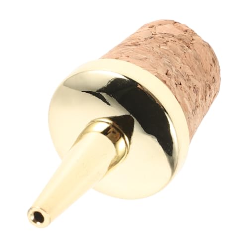 Toyvian Boquilla Vertedora Tapón de Corcho y Madera para Botellas de Licor Amargo Dispensador Preciso sin Goteo Accesorio para Vino y Aceite Compatible Botellas Estándar Adecuado para