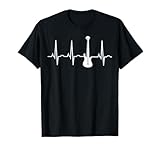 Bass Player Shirt - Bass Guitar Player Heartbeat T-Shirt