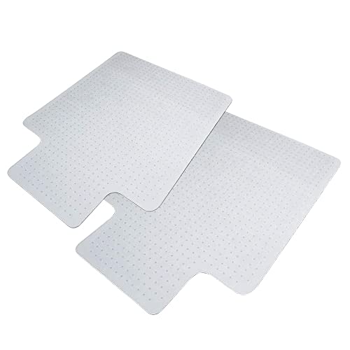 HemingWeigh Office Chair Mat with Lip Office Chair Mat for Carpet Anti-Slip PVC Carpet Protector Chair Mats for Gaming Chair Office Chair and Rolling Chairs 36 x 48 Inches Set of 2