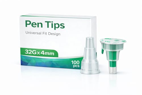Sterile Einweg Pen Tips 32G (0 23 x 4 mm) 100 Stück einzeln verpackt universell kompatibel für Labor Industrie und Kosmetikanwendungen
