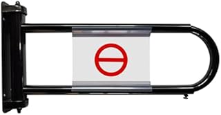 Supermarket revolving Door,Metal Safety Gate, Spring-Loaded Automatic Closing Swing Gate for Warehouses & Malls, One-Way Door for Supermarket Cashiers, Durable Entrance Barrier for Security