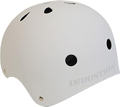 Industrial Flat White Skateboard Helmet [Small]
