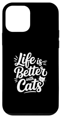 Life Is Better With Cats �X�}�z�P�[�X iPhone 12 mini �p