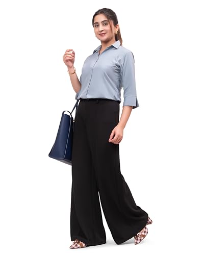 Image of ESTA Women 3 /4 Sleeve Stylish Western Official Formal Shirts Regular fit Shirts for Women