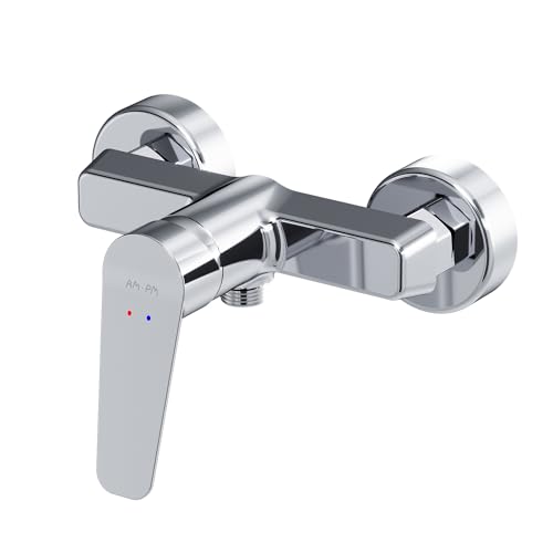 AM.PM Hit FTA20000 – Robinet de Douche Chromé, Mitigeur Douche à économie d’eau, Mitigeur Cabine de Douche sans bec, Installation facile pour salles de bain
