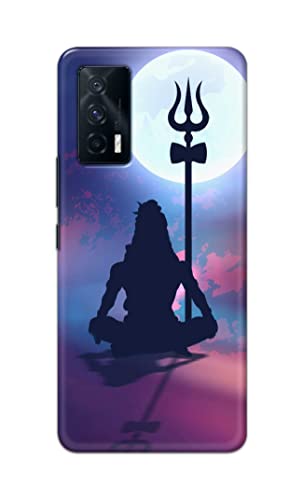Image of Printed Hard Back Cover Case for Vivo iQOO 7 5G Back Cover (Lord Shiva) -702