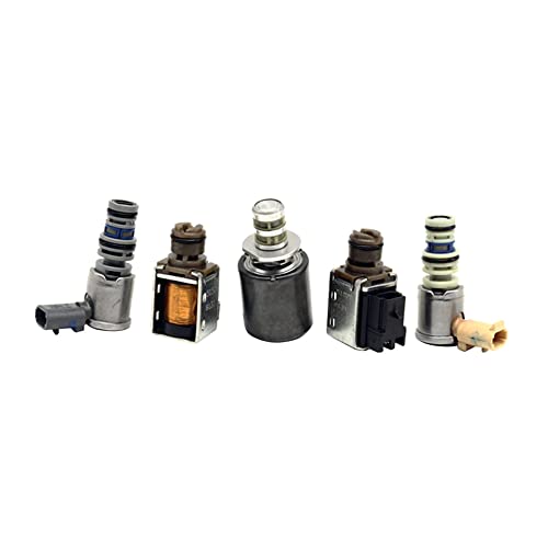 5 piezas 4L60E 4L65E Kit de solenoide maestro de transmisión EPC Shift TCC Set compatible con GM GMC Cadilla-c 1996-2002