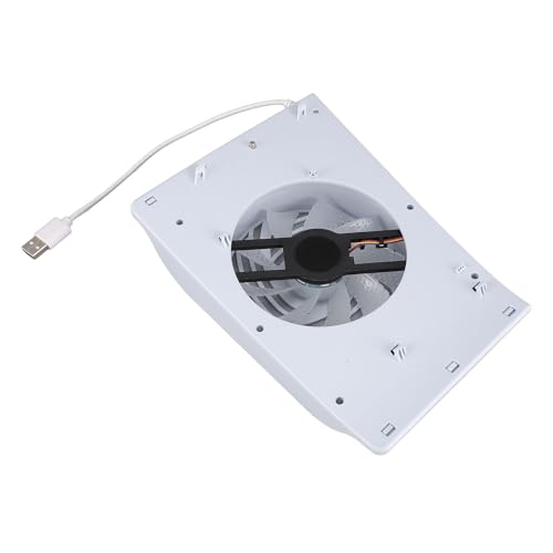 Jelquix Consola de Juegos, Ventilador de Refrigeración RGB, de Control de Temperatura Inteligente para Edición de Disco Digital, Enfriador de Barra de Luz USB HUB para Jugadores - imagen 8