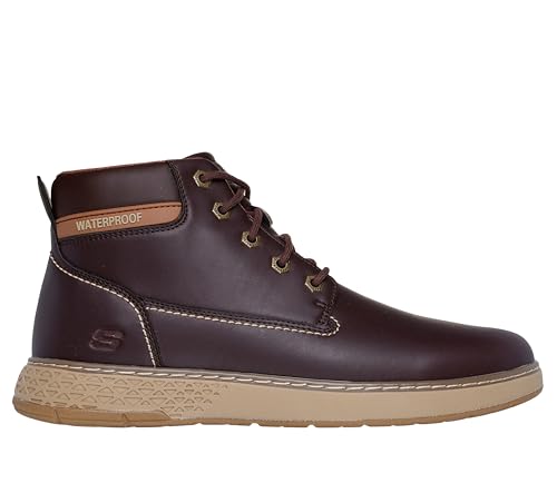 Image of Skechers Men's USA Garlan - Deno Round Toe Waterproof Lace Up