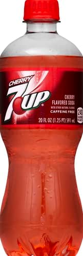 7-Up Cherry Soda, 20 oz (24 Bottles)