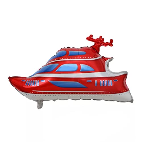 Image of Party Decorz Yacht Foil Balloon Big Size(25X38 Inch,1 Pcs) Vehicles /Transportation Foil Balloon For Children Birthday Party Decoration