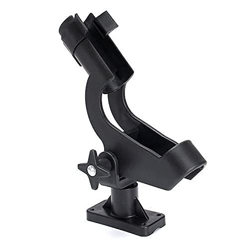 image for Hiumi Adjustable Rotatable Plastic Fishing Rod 3 Mount Rack Holder Bra