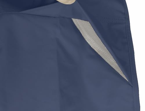 Garden Balsam Patio Umbrella Cover for 9ft to 13ft Offset Umbrella, Water Resistant, Curved Cantilever and Straight Pole Parasol Outdoor Umbrellas Cover with Zipper and Rod Dark Blue