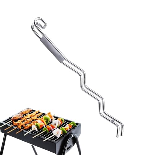 Tenedor de red para barbacoa, tenedor de red de acero inoxidable | Tenedor de cocina de acero inoxidable para parrilla, utensilios de cocina para parrilla y barbacoa, herramienta de conductor para