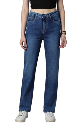 Image of HIGH Star Women's Straight Fit Mid Rise Jeans