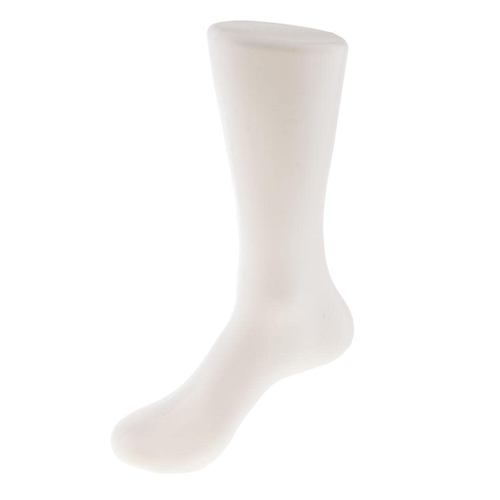 Maniquí de pie expositor y molde para calcetines en soporte plástico portátil de comercio