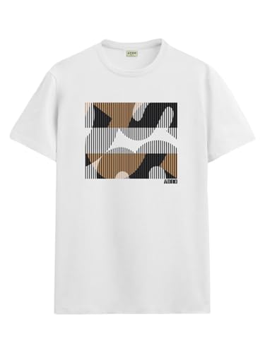 T-shirt pour homme confortable en coton qui ne se déforme pas