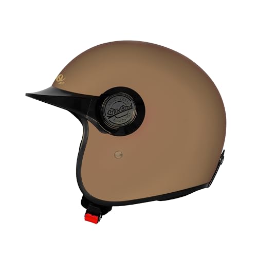 Image of Steelbird SBH 65 Retro 3.0 DOT and ISI Certified Open Face Helmet for Men and Women