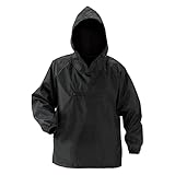 おたふく手袋(Otafuku Glove) ヤッケ レインファクトリー [ポリエステル100% はっ水加工 フード一体型] RF-21 ブラック LL