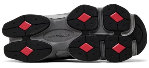New Balance 9060 Sapatos infantis grandes, Castlerock preto, 37/38 BR