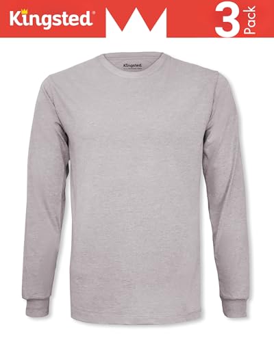 Kingsted Long Sleeve Shirts for Men - Royally Comfortable - Soft Premium Fabric - Well Crafted Classic Tees2