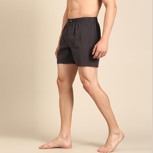 Image of Pepe Jeans Men's Cotton Boxer Shorts Relaxed Fit Striped Boxers (Pack of 2)
