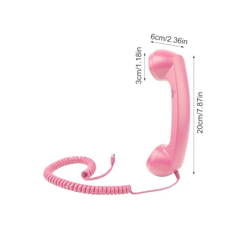 Combiné rétro Type-C pour smartphone avec microphone intégré style vintage