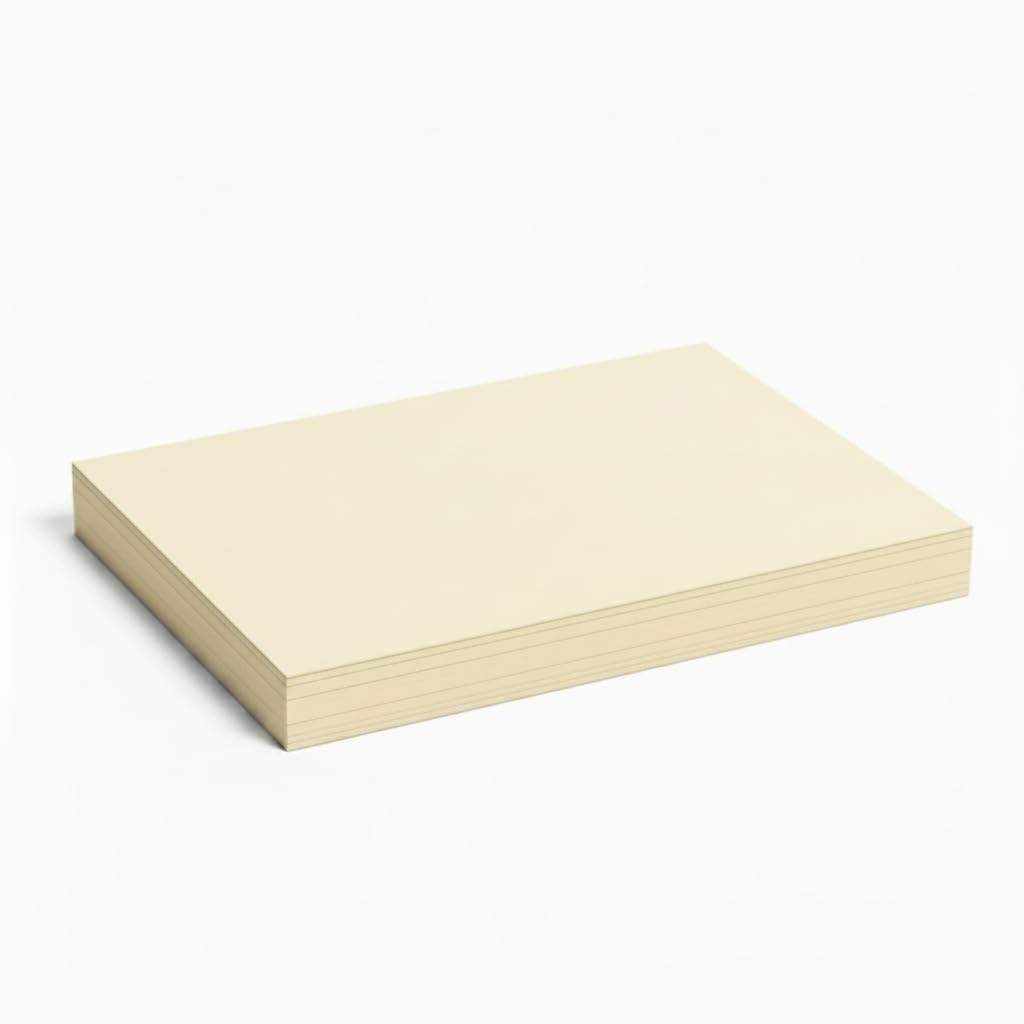 Pergament-Borstol-Deckblätter, 30,4 kg, (147 g/m²), glatte Oberfläche, 250 Blatt, Karton zum Basteln, Drucken und mehr (1, cremefarben, 21,6 x 27,9 cm)