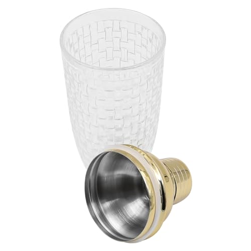 Glass Cocktail Shaker 400ml Drinking Shaker Drink Mixer Bartender Set Strainer Bar Tool Martini Shaker for Home Wedding Kithen Dining Families Golden - Image 5