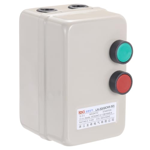 PATIKIL Arrancador Magnético Eléctrico de Motor, 380V 5.5KW 7.5HP 3 Fases