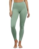 FlexVie Leggings Damen Schwarz Blickdicht Salbeigrün   High Waist Leggins Damen für Sport Yoga Alltag, Weiche Damen Leggings Weiß & Bunt, Shape Leggings Damen S M