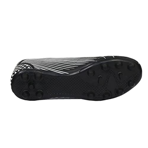 Image of Victall Unisex PU Black Football Shoes /Soccer Shoes