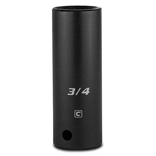 Capri Tools Deep Impact Socket, 1/2-Inch Drive, 6-Point, SAE (3/4-Inch)