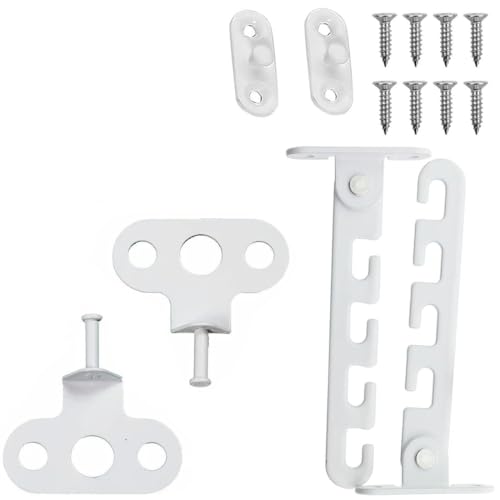 VisageVitalitt VisageVitalit Fensterfeststeller, 2 Stück Fensterstopper Kippfensterschutz, Fensterfeststeller für Kippfenster zum Einstellen der Fensteröffnung Geeignet Für Jedes Fenster