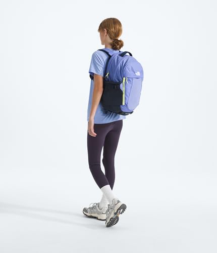 Image of The North Face Women's Recon Everyday Laptop Backpack - Commuter Travel Bag, 18 inch Laptop Sleeve, Water-Repellent, Periwinkle Glow /Summit Navy /Lemon Mist, One Size