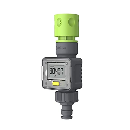 Medidor De Flujo Agua Digital Manguera For Jardín Al Aire Libre Medir El Consumo Y Caudal Con Conectores Rápidos Rendimiento Estable