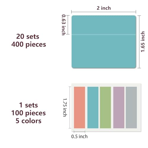 Image of ELII 500 PCS Tabs for Annotating Books, Clear Book Tabs Sticky Index Tabs | Sticky Notes,Labels for Pages Notebooks,Self Adhesive, ,Repositionable, Tape Flags,Smooth Writing,Safety Material